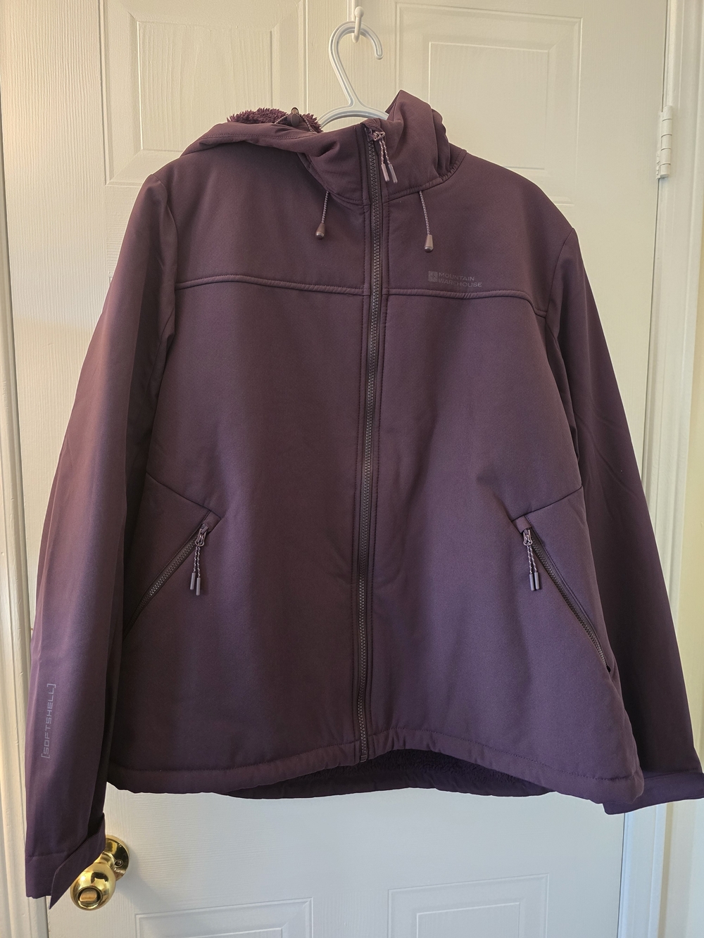 🏔️ Mountain Warehouse "Fern" Fur Lined Softshell Jacket - Plum 🏔️